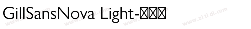 GillSansNova Light字体转换